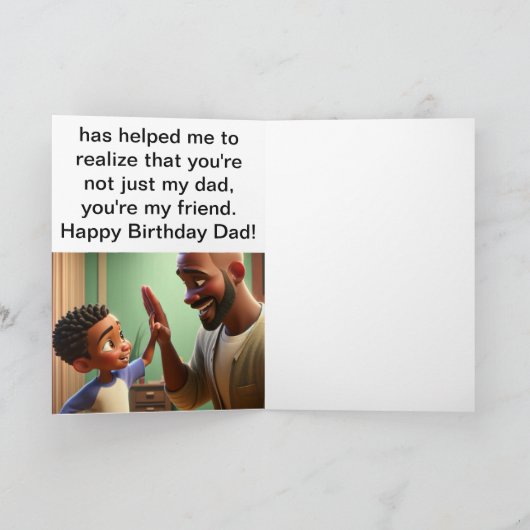 父と友人 シーズンカード (内部)