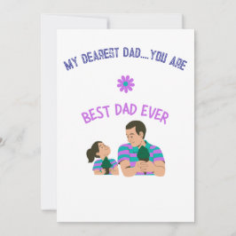 父と娘のアイスクリームの楽しみ デザイン シーズンカード