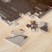 父と娘のアーミッシュの馬と馬車 ジグソーパズル (側面)