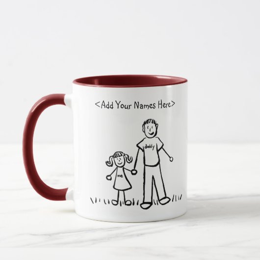 父と娘のマカスタマイズグ(名) マグカップ (左)