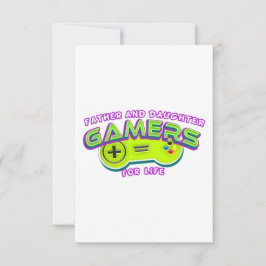 父と娘の一生のゲーマー サンキューカード