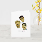 父と娘の人間関係父の日のカード カード (黄色い花)