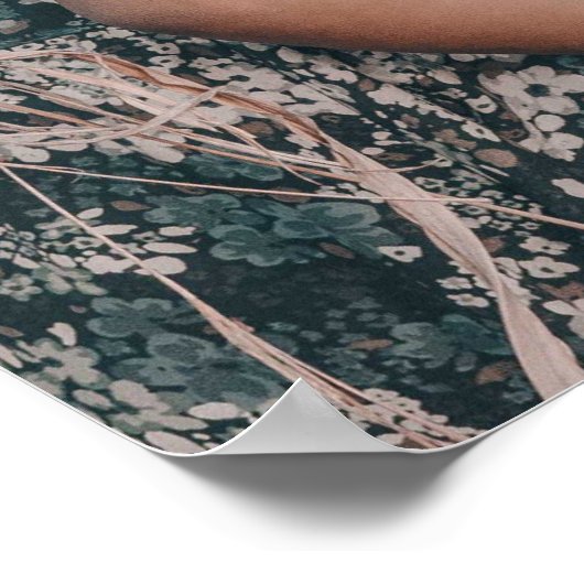 父と娘の写真ポスタカスタムー,家族芸術 ポスター (角)