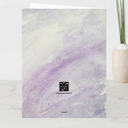 父と娘の座るカード カード (裏面)