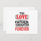 父と娘の愛 ポストカード (正面/裏面)