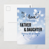 父と娘の愛 ポストカード (正面/裏面)