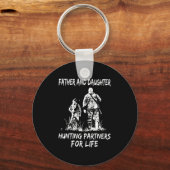 父と娘の狩りパートナー キーホルダー (正面)