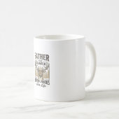 父と娘の狩猟仲間アカシカTシャツデザイン コーヒーマグカップ (正面右)