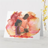 父と娘の絆カード カード (黄色い花)