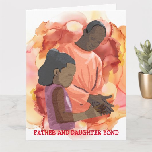 父と娘の絆カード カード (小さな植物)