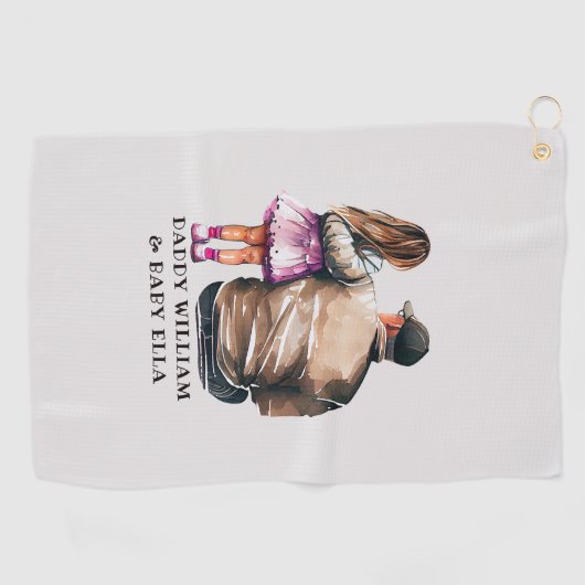 父と娘の絆(11) ゴルフタオル (横)