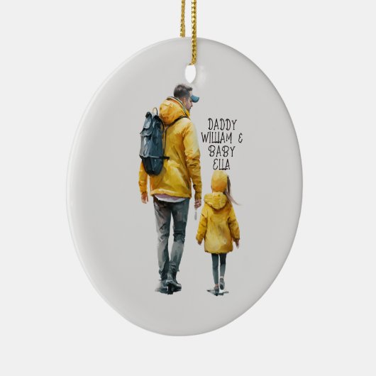 父と娘の絆(3) セラミックオーナメント (右)