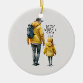 父と娘の絆(3) セラミックオーナメント (正面)