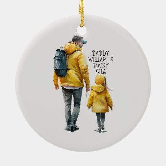 父と娘の絆(3) セラミックオーナメント (裏面)