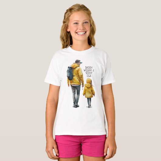 父と娘の絆(3) Tシャツ (正面フル)