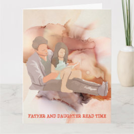 父と娘の読み物タイムカード カード