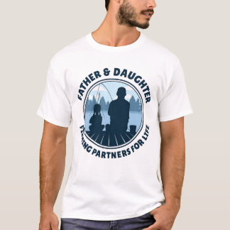 父と娘の釣りシャツ - 釣りのパートナー Tシャツ