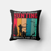 父と娘の鹿狩り クッション (裏面)