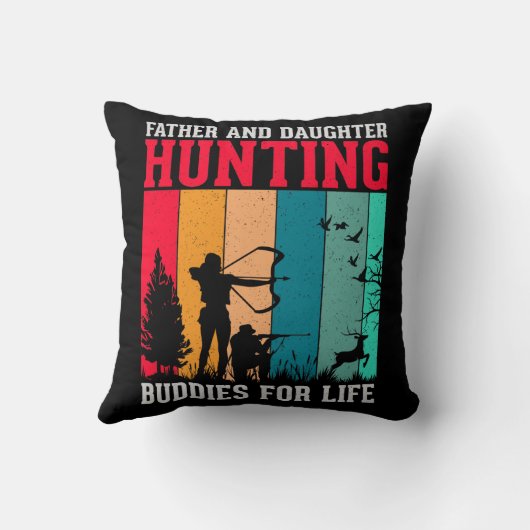 父と娘の鹿狩り クッション (裏面)