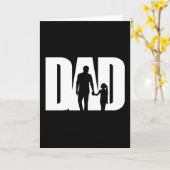 父と娘のTシャツ 父の日Tシャツのアイデア カード (黄色い花)