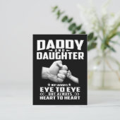 父と娘は必ずしも目と目を合わせるとは限らずハート サンキューカード (スタンド正面)