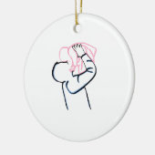 父と娘オーナメント セラミックオーナメント (左)