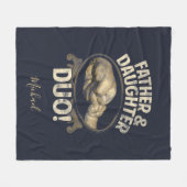 父と娘デュオファースト・ファーザーズ・デイカスタム フリースブランケット (正面(横))