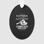 父と娘最高のの生涯の友 オーナメント (正面)