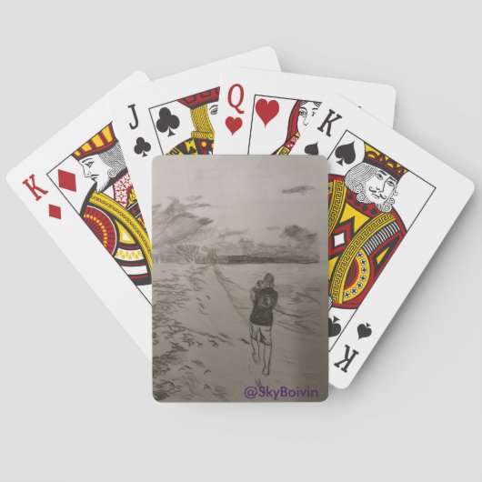 父と娘遊のカード トランプ (裏面)