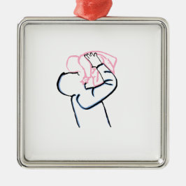 父と娘。 メタルオーナメント