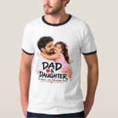 父と娘 二つの心 一つの絆 Tシャツ (正面)