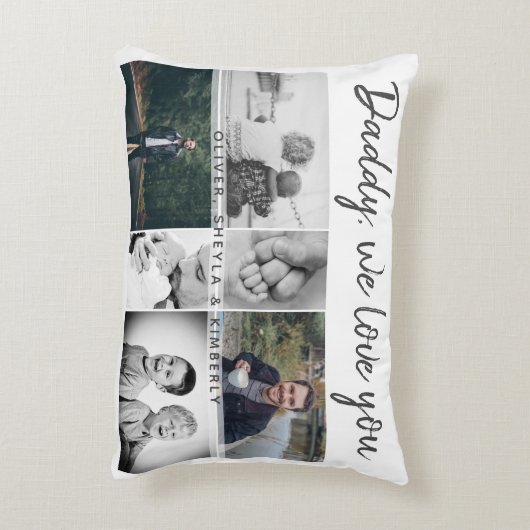 父と子どもと家族のパパ6写真集 アクセントクッション (裏面(縦))