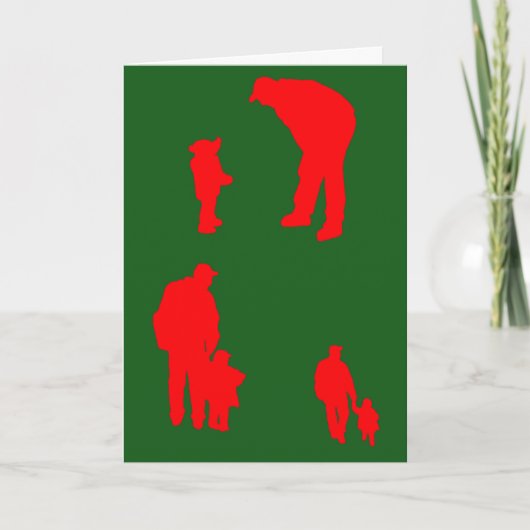 父と子のクリスマスカード カード (正面)