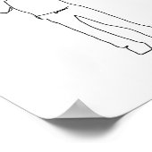 父と子のプリント、父からの父の贈り物 ポスター (角)