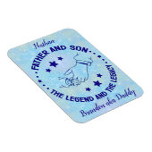 父と子の伝説と遺産パーソナライズされた マグネット (右側)