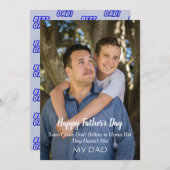 父と子の写真のお父さんの日 シーズンカード (正面/裏面)