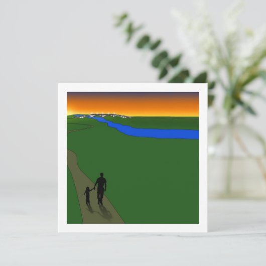 父と子の夕べ歩 招待状 (スタンド正面)