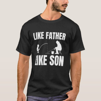 父と子の氷上釣り Tシャツ