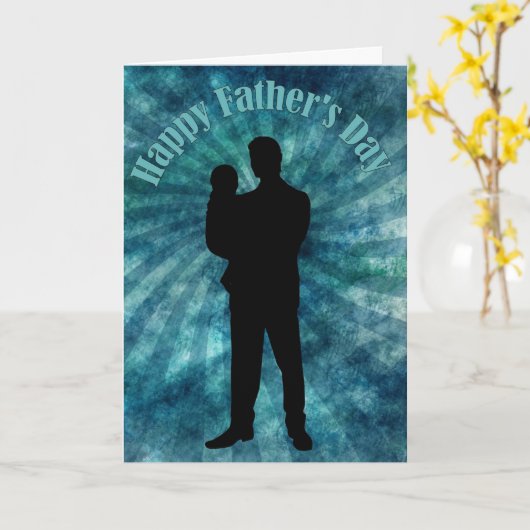 父と子の父の日 カード (黄色い花)