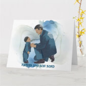 父と子の絆カード カード (黄色い花)