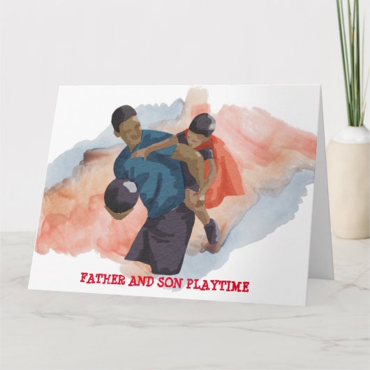 父と子の遊び時間カード カード (正面)