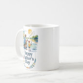 父と子の魚釣り- Happy Father's Day Post コーヒーマグカップ (正面左)