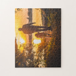 父と子供の幸せな父の日 – パパ写真 ジグソーパズル