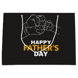 父と子供の手 ラージペーパーバッグ