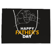 父と子供の手 ラージペーパーバッグ (裏面)