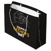 父と子供の手 ラージペーパーバッグ (裏面アングル)