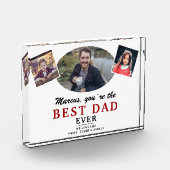 父と子供最高ののパパ永遠の父の日 フォトブロック (左)