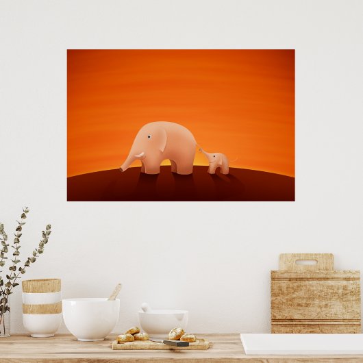 父と子 ポスター (キッチン)