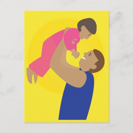 父と子 ポストカード (正面)