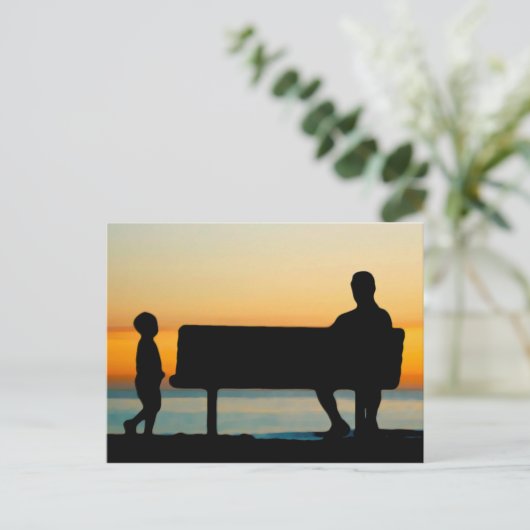 父と子 ポストカード (スタンド正面)